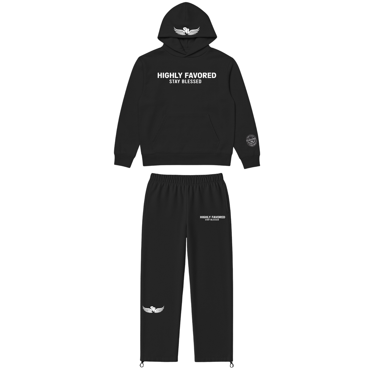 Unisex Highly Favored Hoodie Set