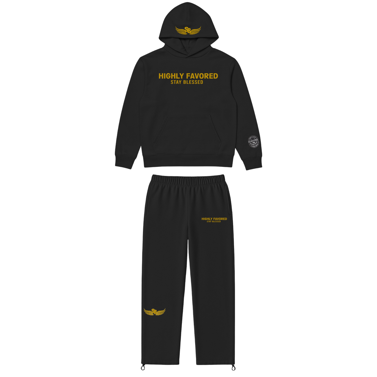 Unisex Highly Favored Hoodie Set
