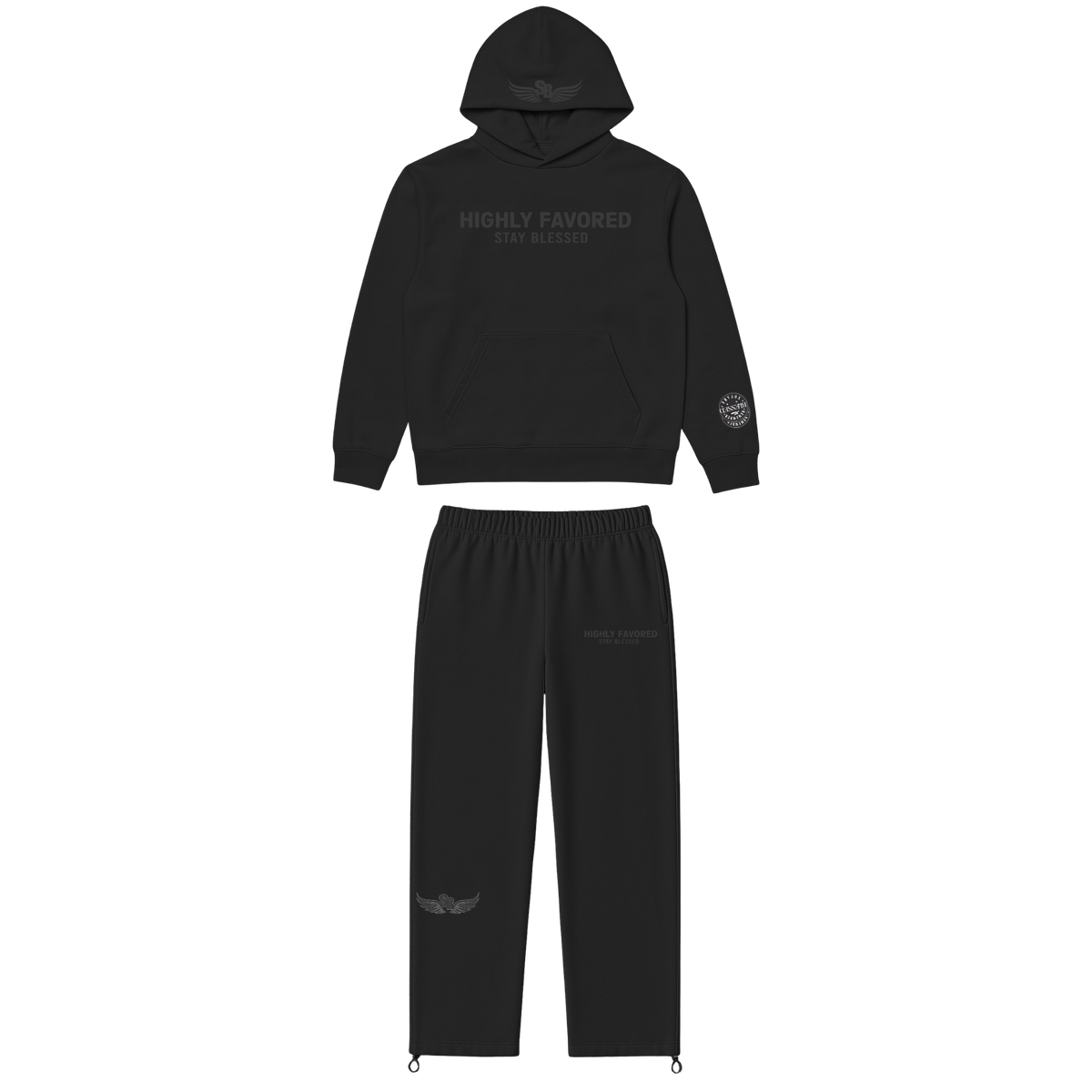 Unisex Highly Favored Hoodie Set