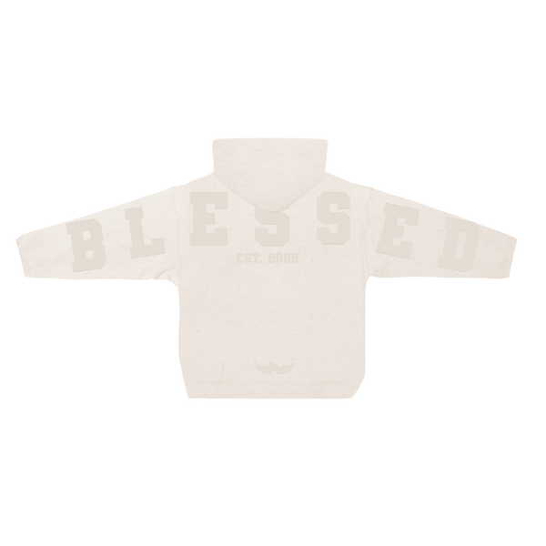 Stay Blessed Collectors Edition - University Tri Print Hoodie - Creme