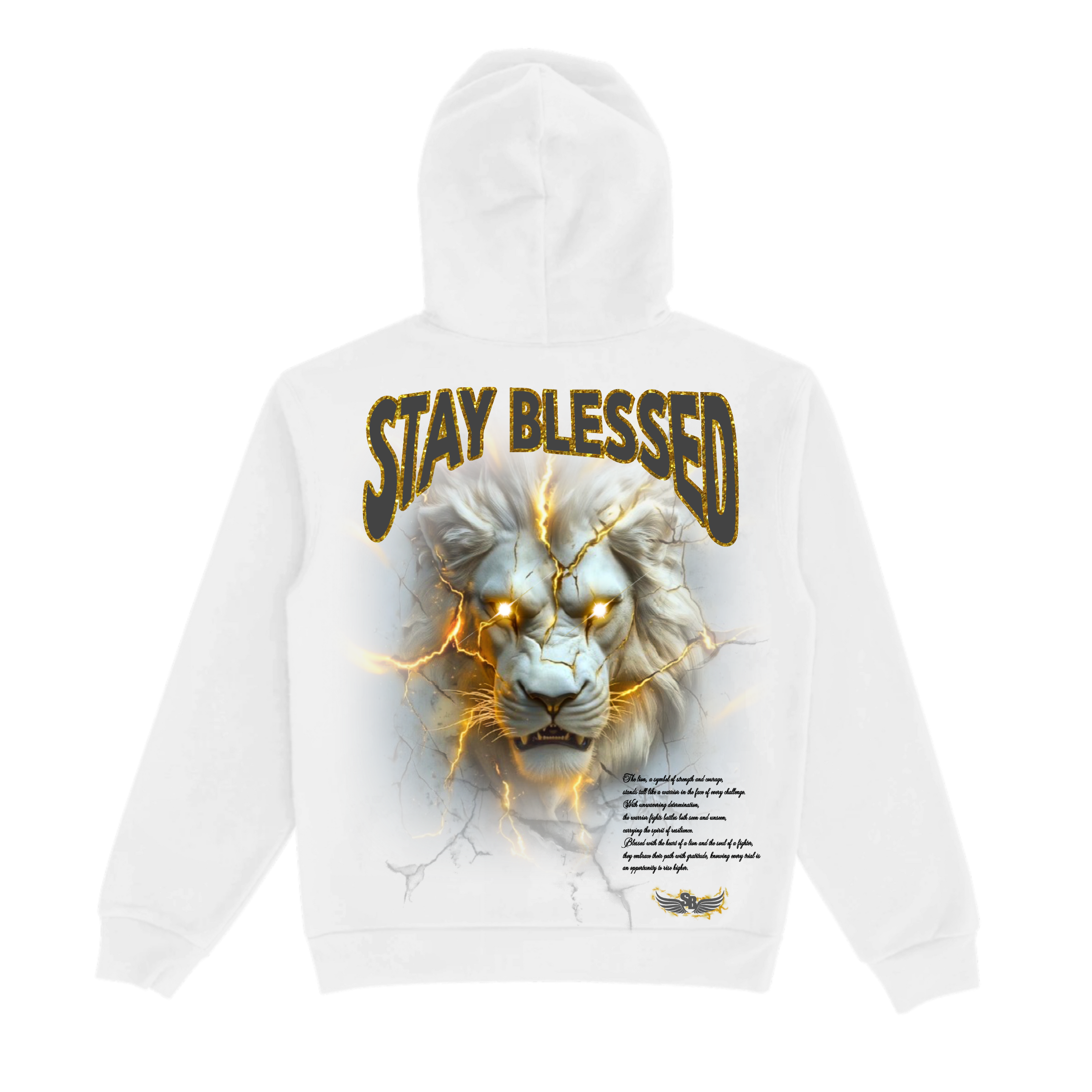 Stay Blessed King Of The Jungle Hoodie Black