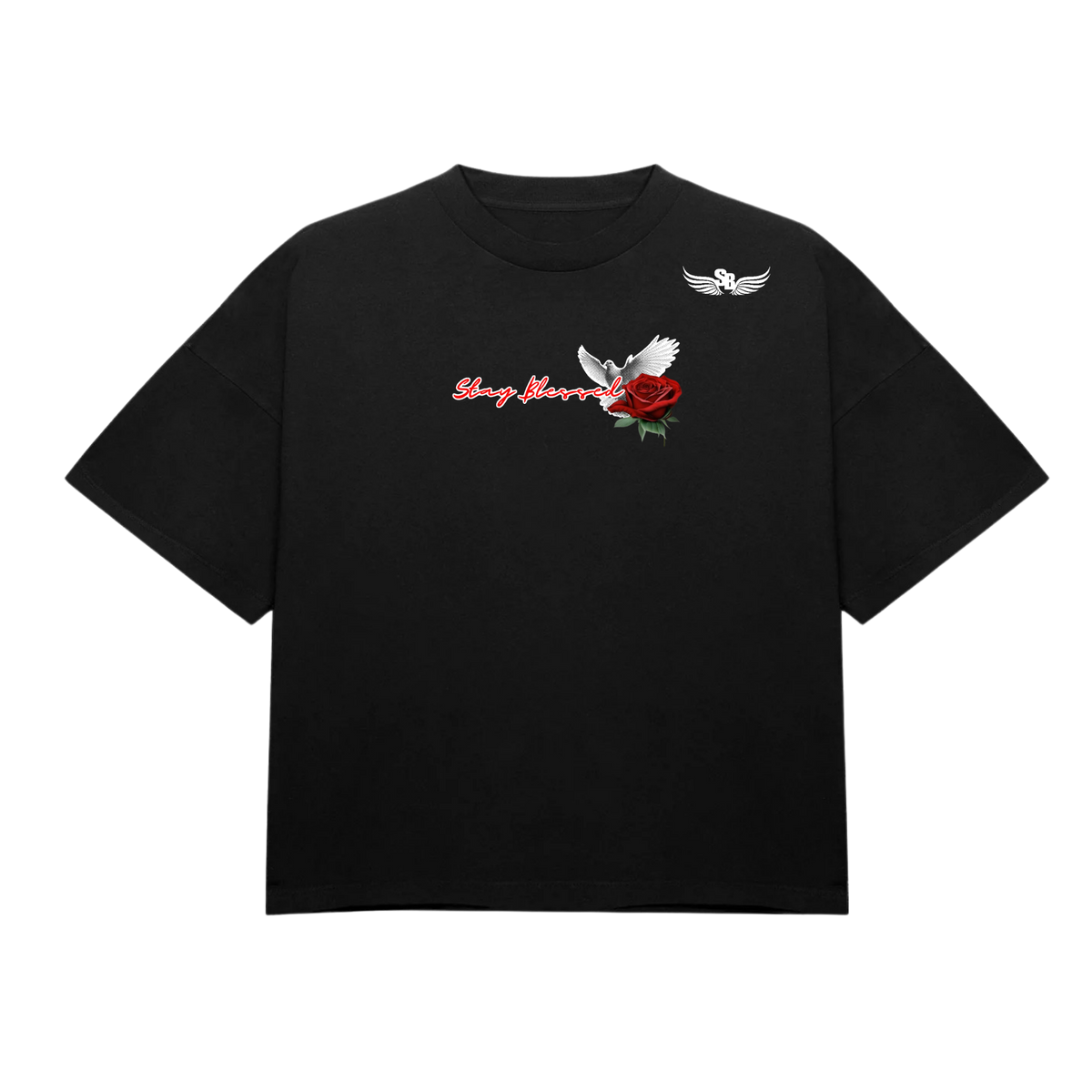 Stay Blessed Tranquil T-Shirt - White