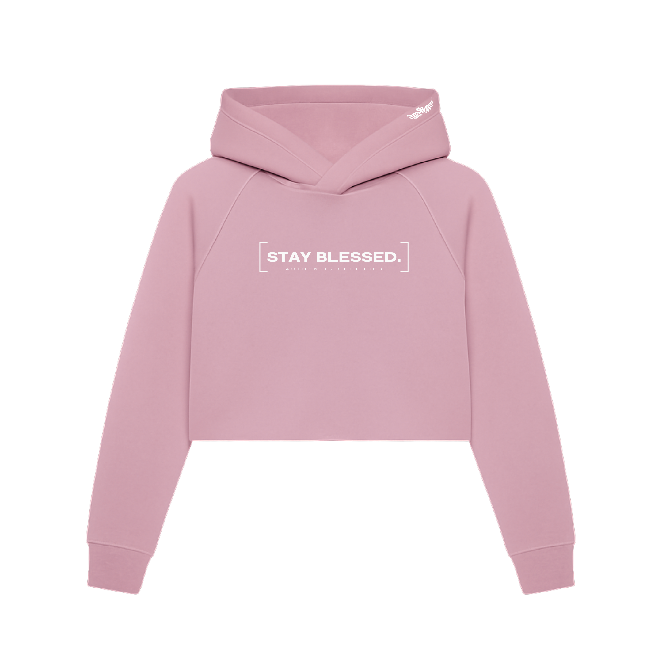 Authentic Certified  - Pastels - Crop Hoodie