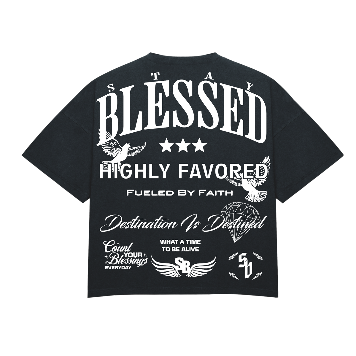 Stay Blessed Collectors Edition - Ultra Luxury T-Shirt - Black