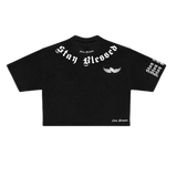Stay Blessed Divine Details Oversized Crop