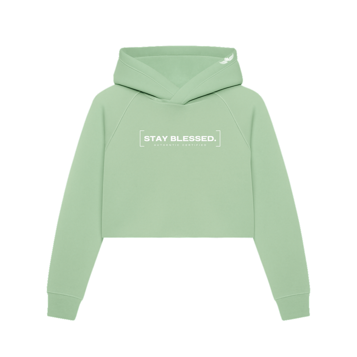 Authentic Certified  - Pastels - Crop Hoodie