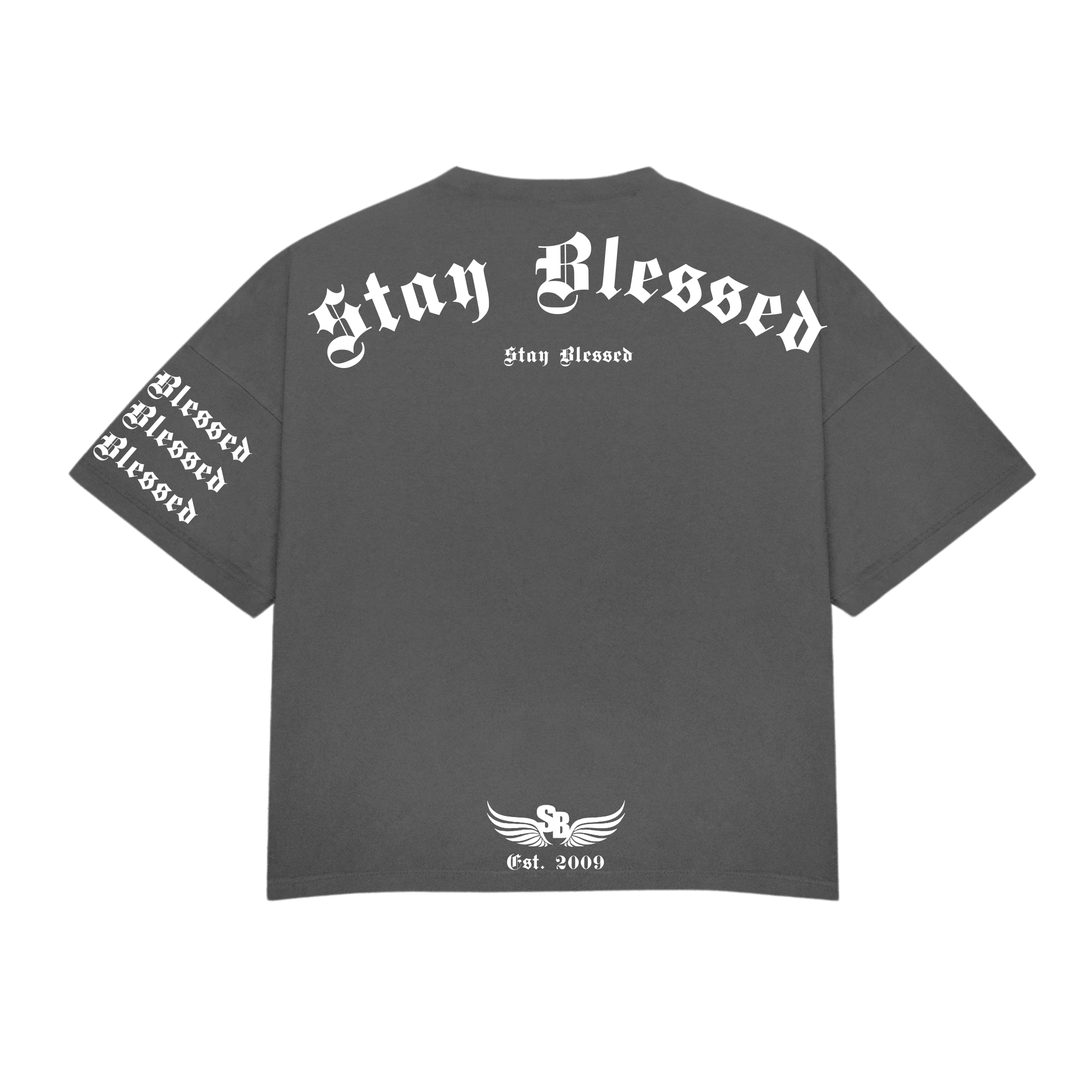 Stay Blessed - Divine Details T-Shirt - Blue