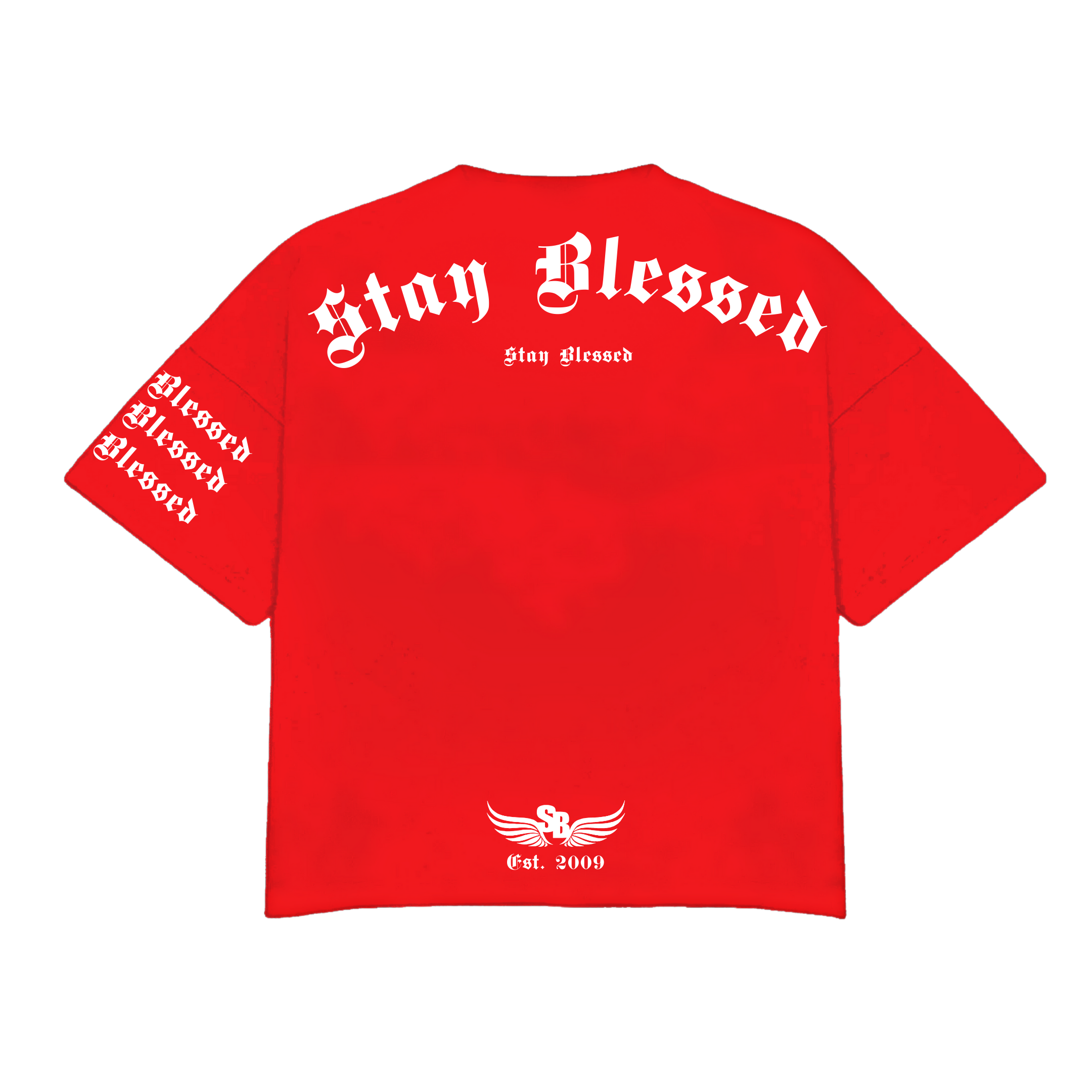 Stay Blessed - Divine Details T-Shirt - Blue