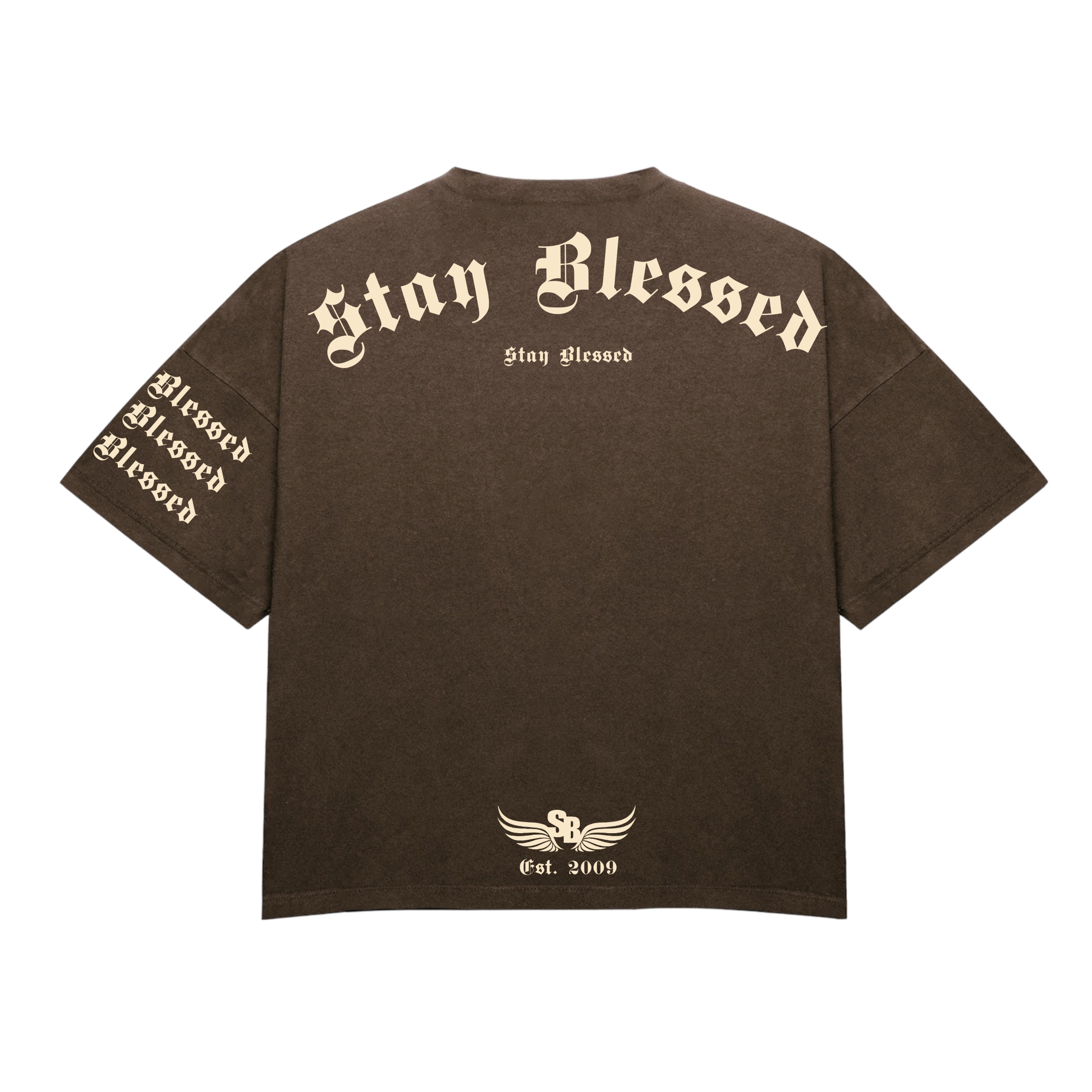 Stay Blessed - Divine Details T-Shirt - Blue