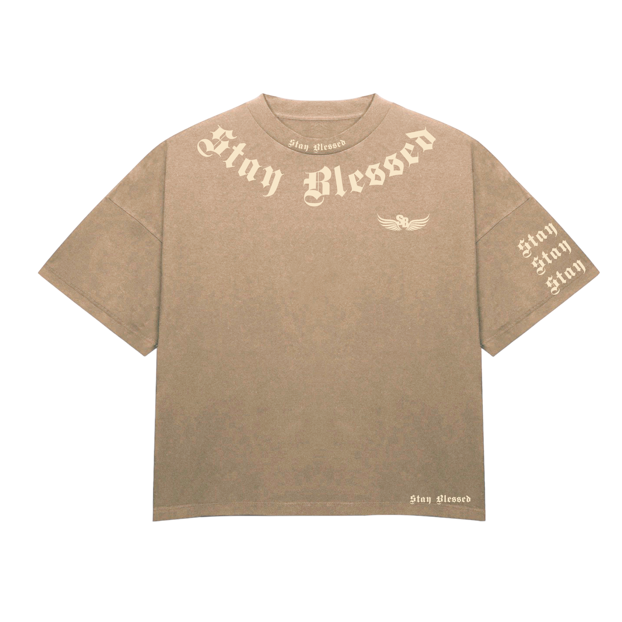 Stay Blessed - Divine Details T-Shirt - Blue