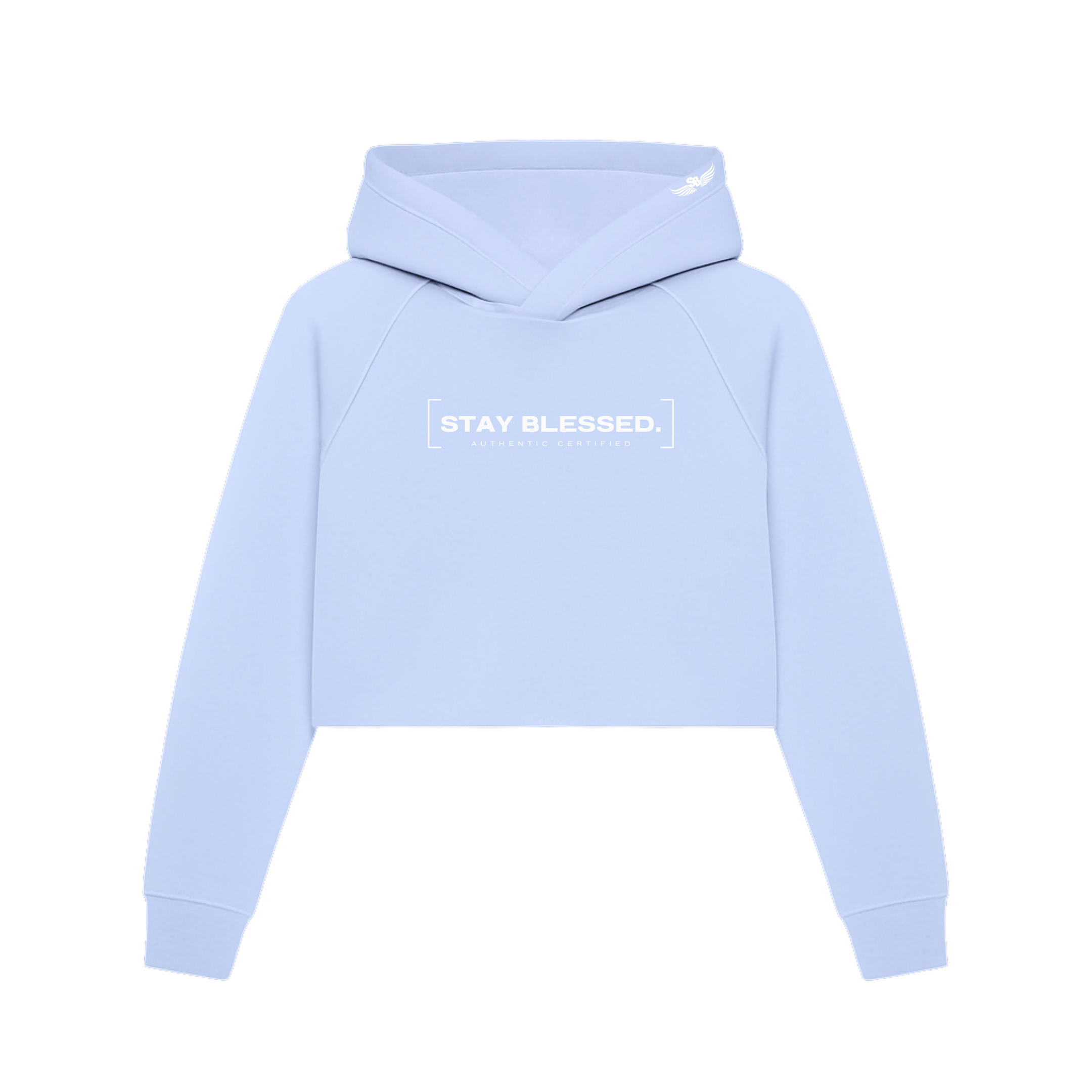 Authentic Certified  - Pastels - Crop Hoodie