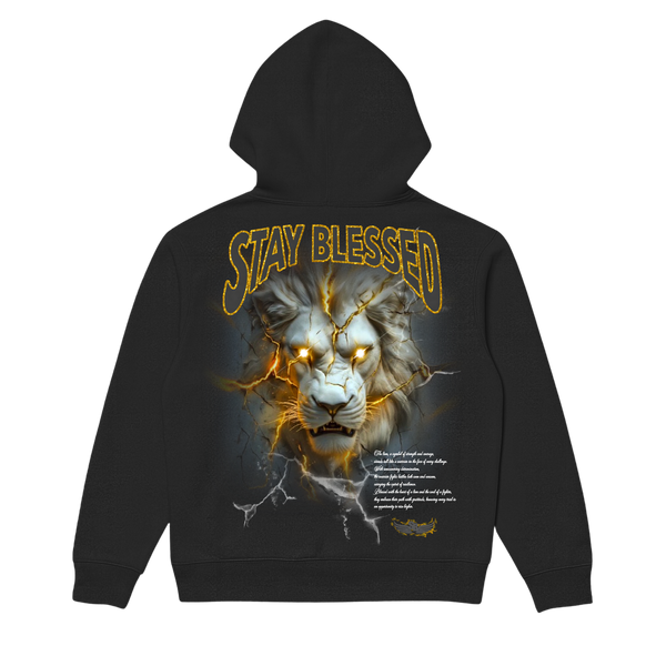Stay Blessed King Of The Jungle Hoodie Black
