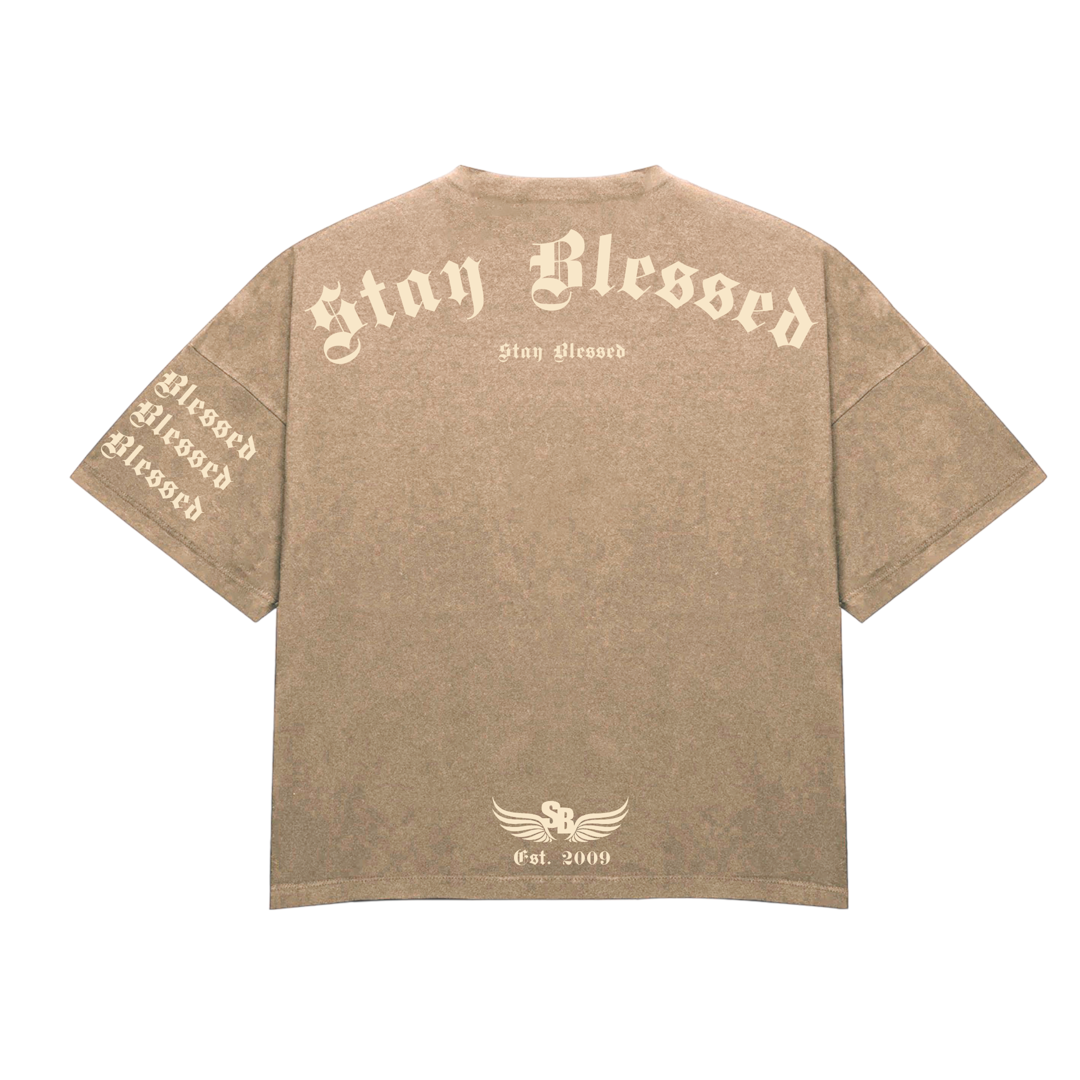 Stay Blessed - Divine Details T-Shirt - Blue