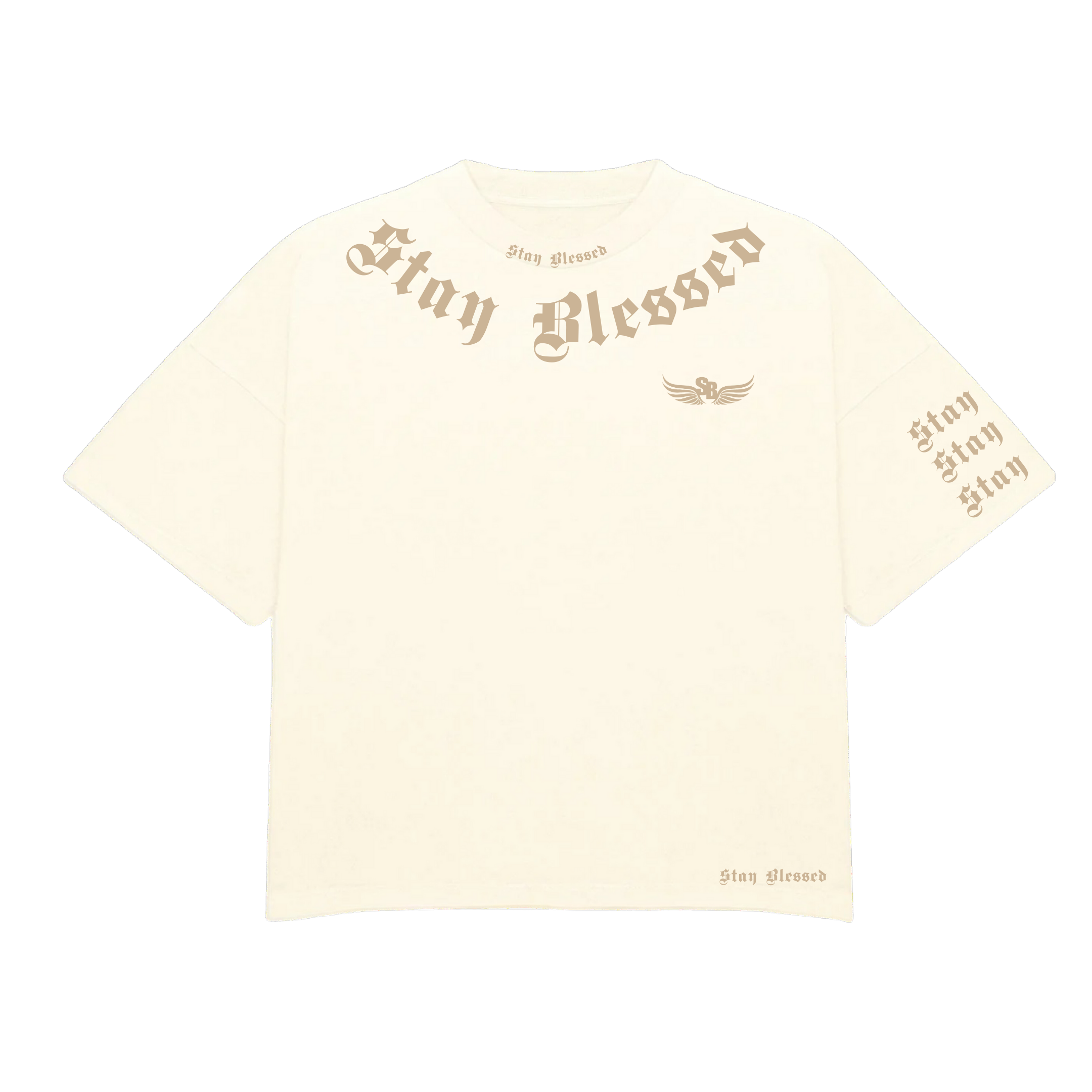 Stay Blessed - Divine Details T-Shirt - Blue