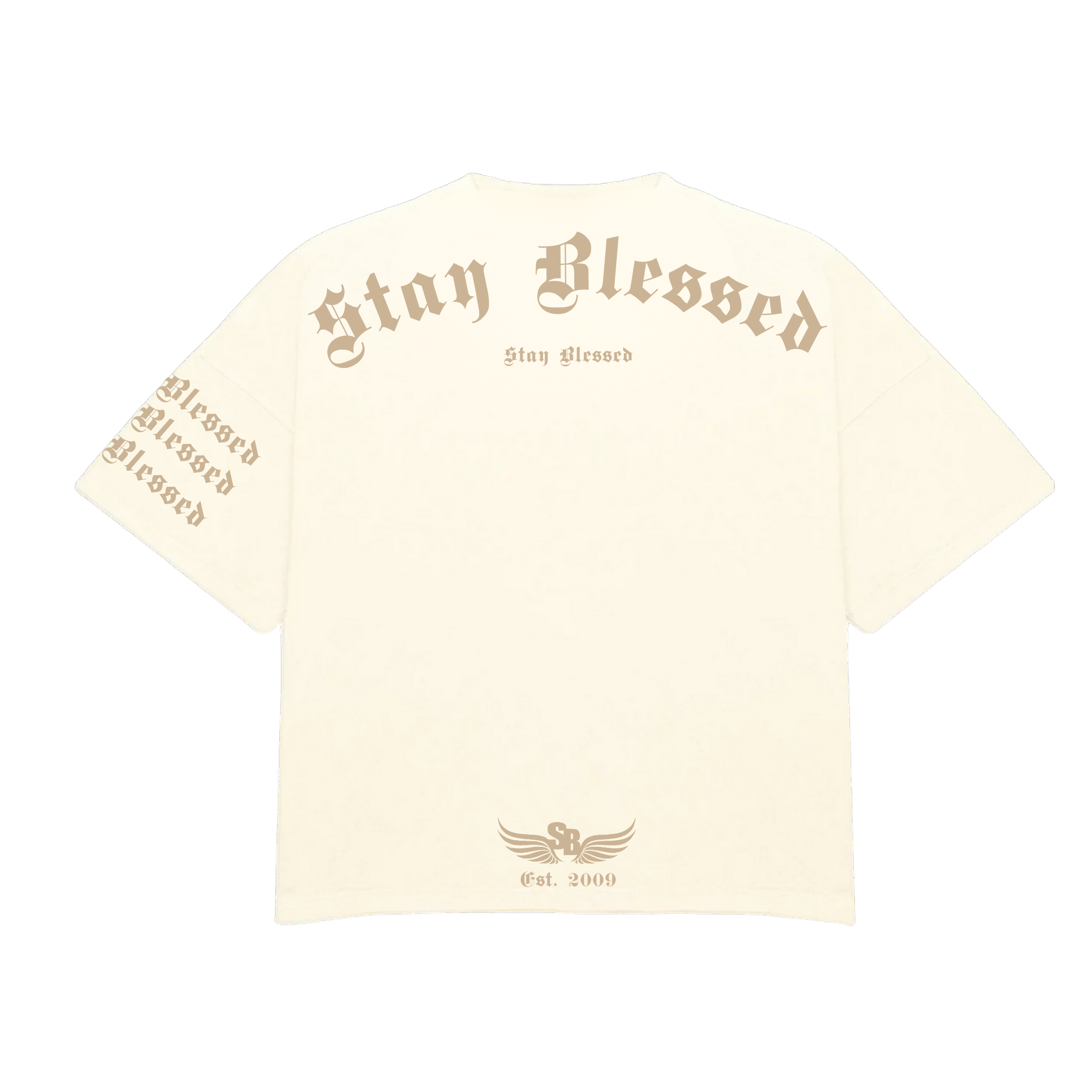 Stay Blessed - Divine Details T-Shirt - Blue