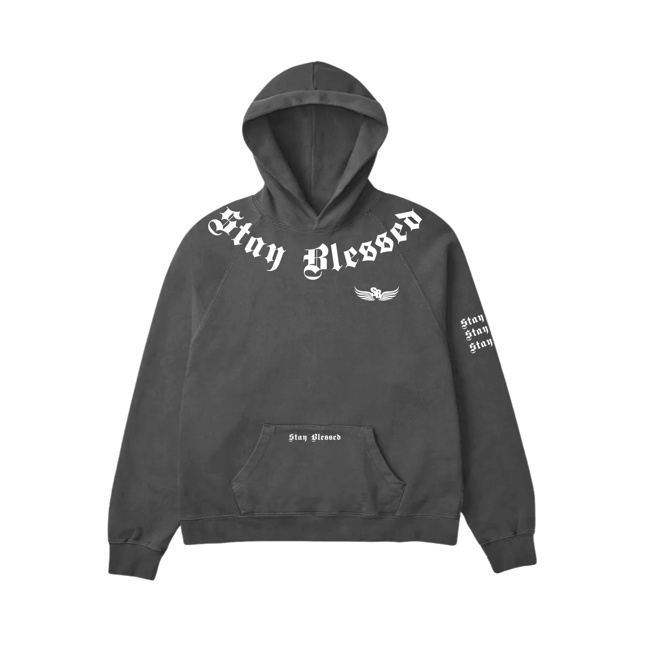 Stay Blessed Divine Details Hoodie - Beige