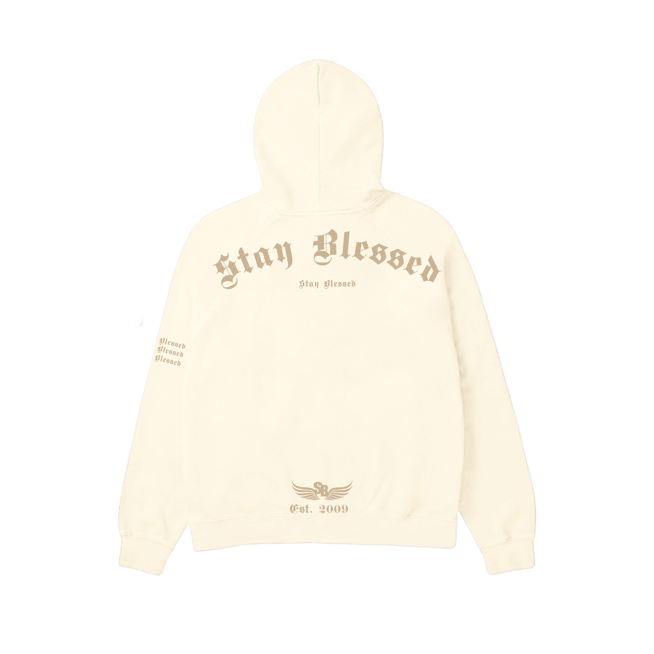 Stay Blessed Divine Details Hoodie - Beige