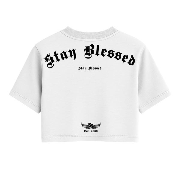 Stay Blessed Divine Details Oversized Crop