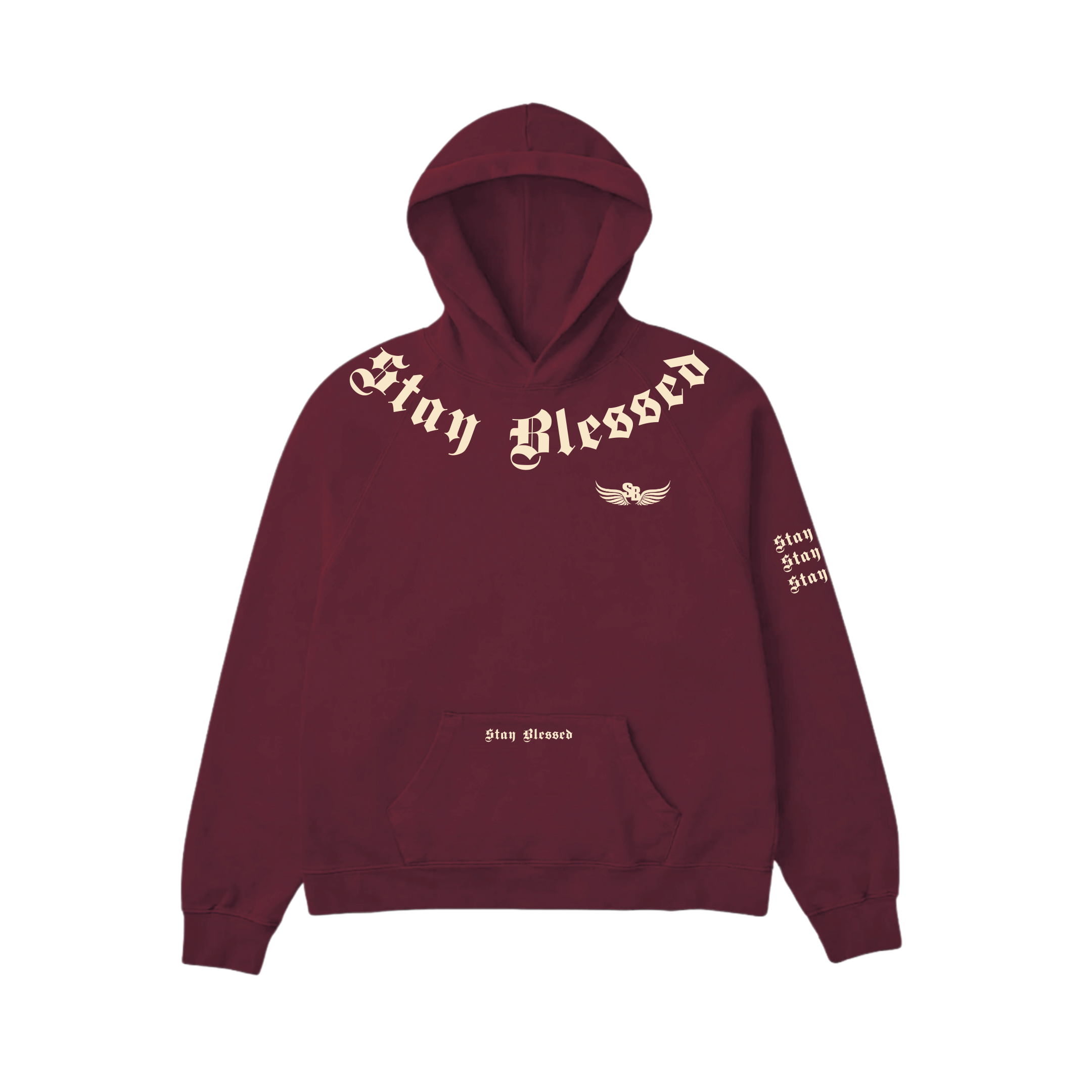 Stay Blessed Divine Details Hoodie - Beige
