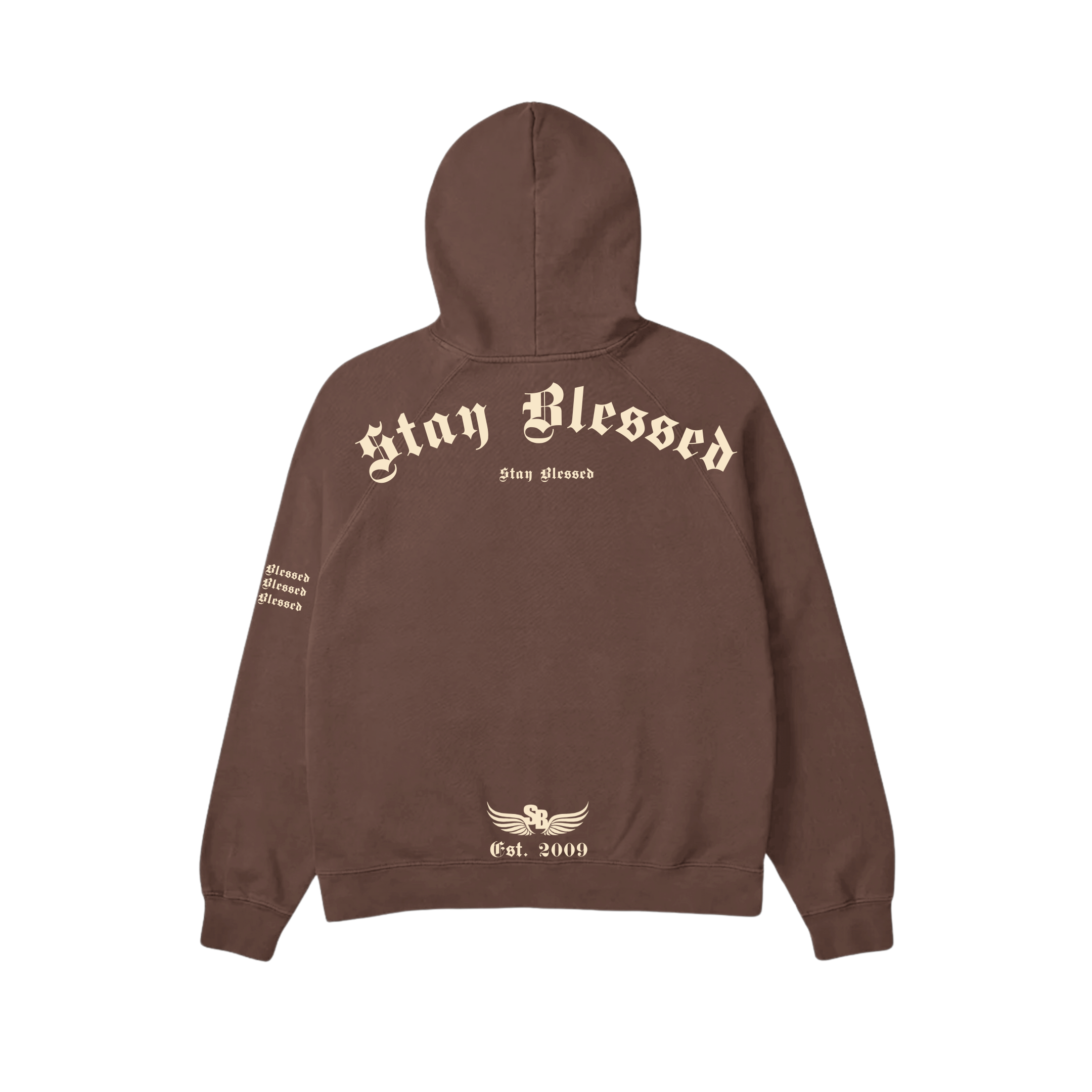 Stay Blessed Divine Details Hoodie - Beige