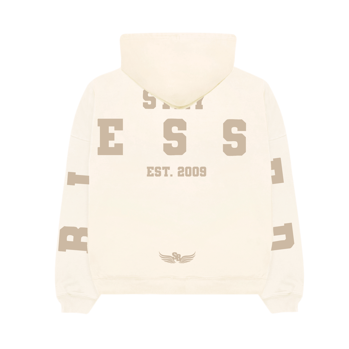 Stay Blessed Collectors Edition - University Tri Print Hoodie - Creme