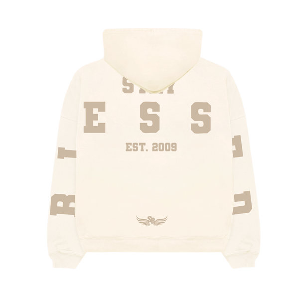 Stay Blessed Collectors Edition - University Tri Print Hoodie - Creme