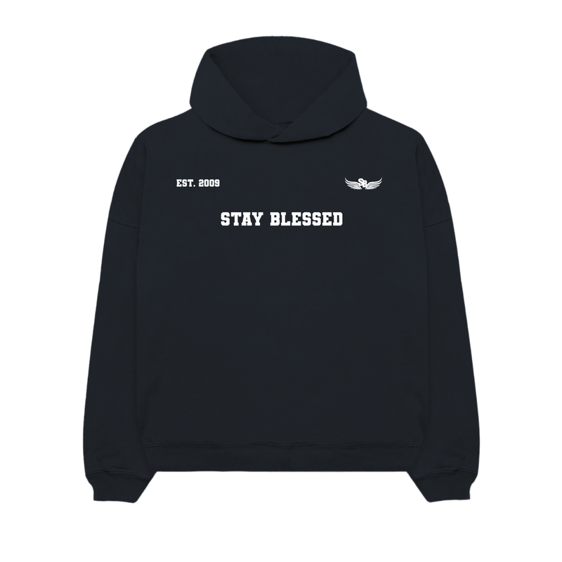 Stay Blessed Collectors Edition - University Tri Print Hoodie - Creme