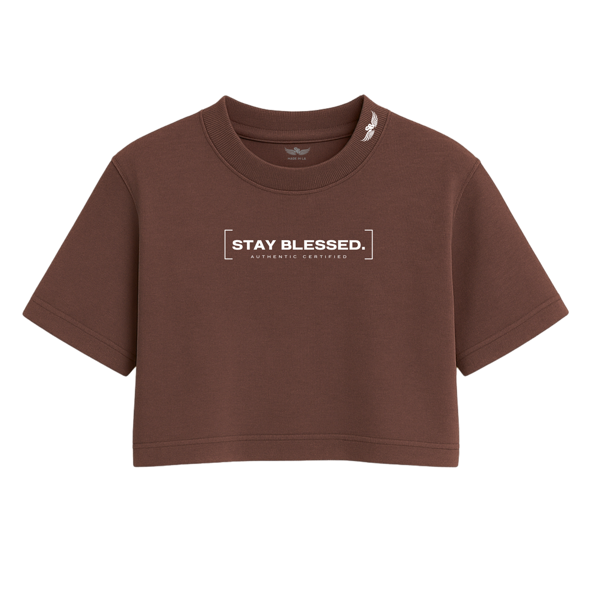 Stay Blessed Authentic Certified  - Women's Crop Tee