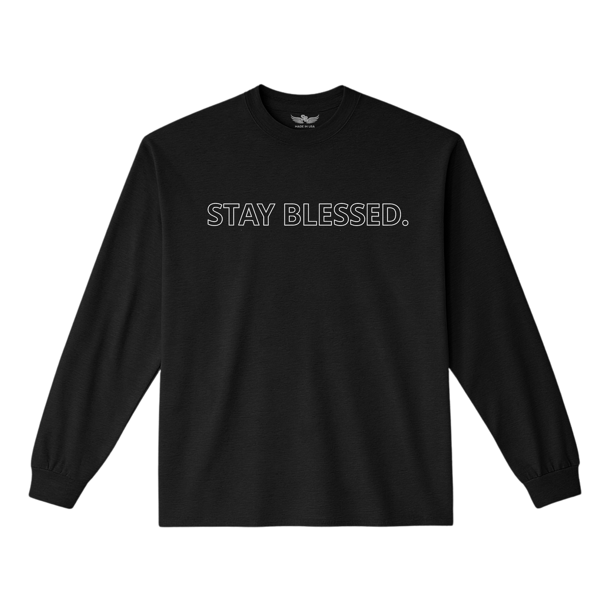 Stay Blessed Garment Dyed Long Sleeve