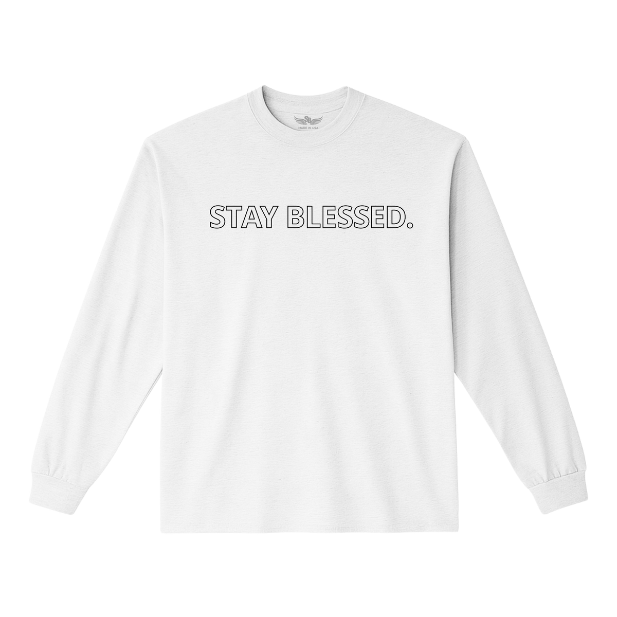 Stay Blessed Garment Dyed Long Sleeve