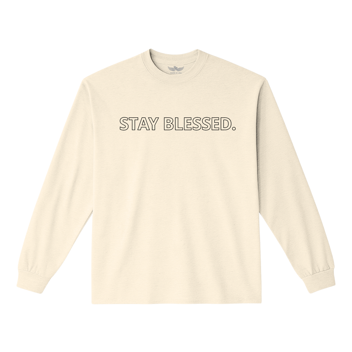 Stay Blessed Garment Dyed Long Sleeve