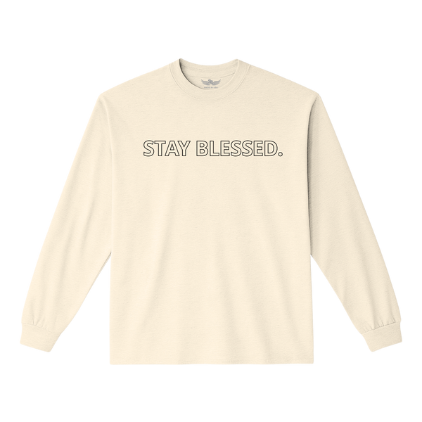 Stay Blessed Garment Dyed Long Sleeve