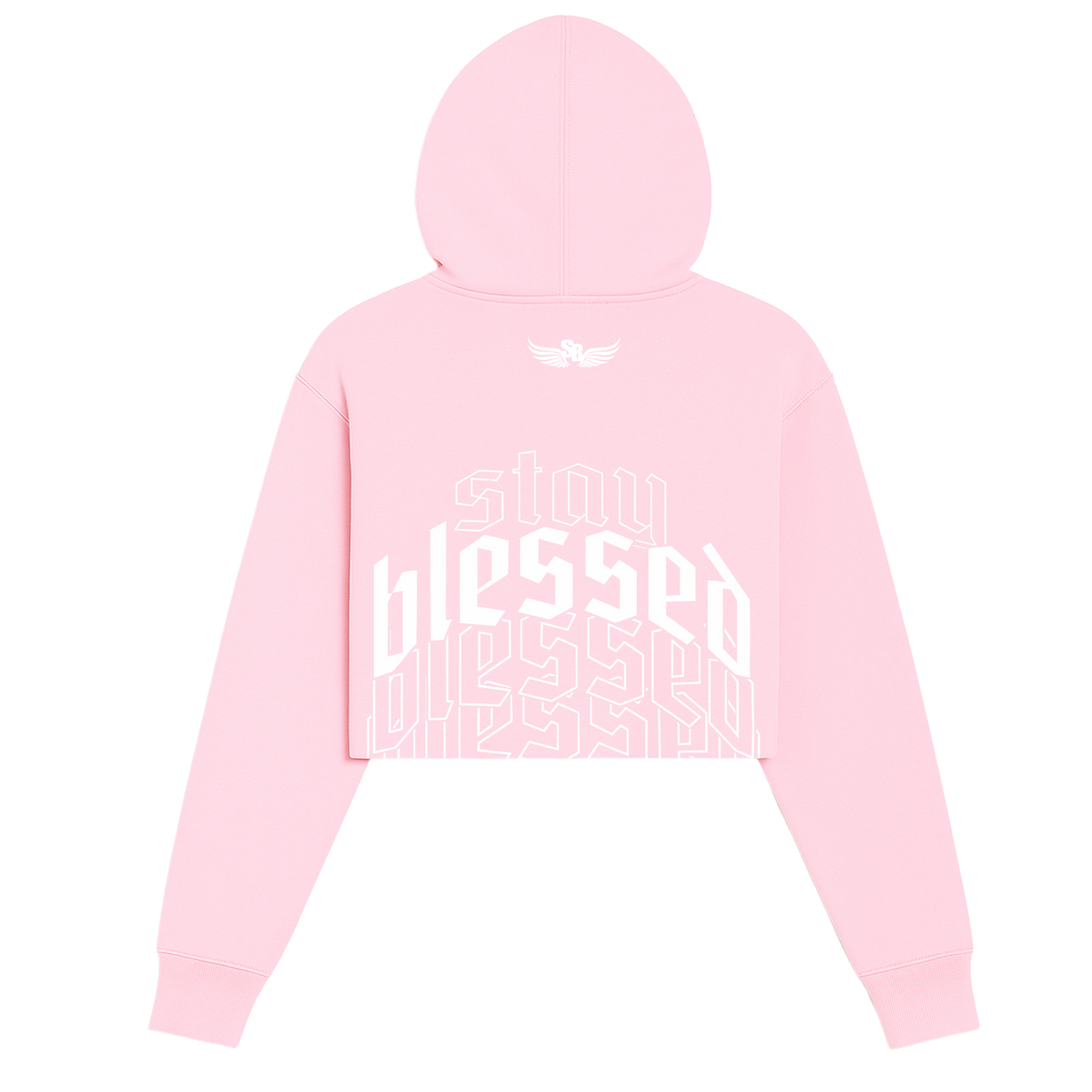 Stay Blessed Freshman Crop Hoodie