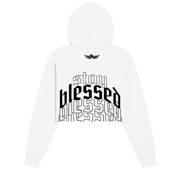 Stay Blessed Freshman Crop Hoodie