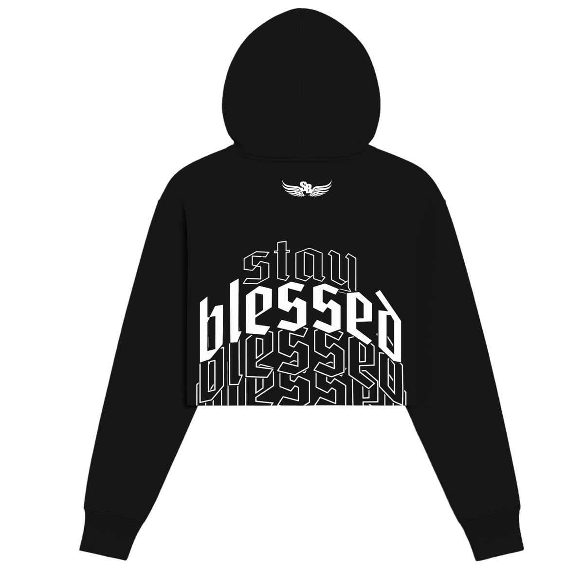 Stay Blessed Freshman Crop Hoodie