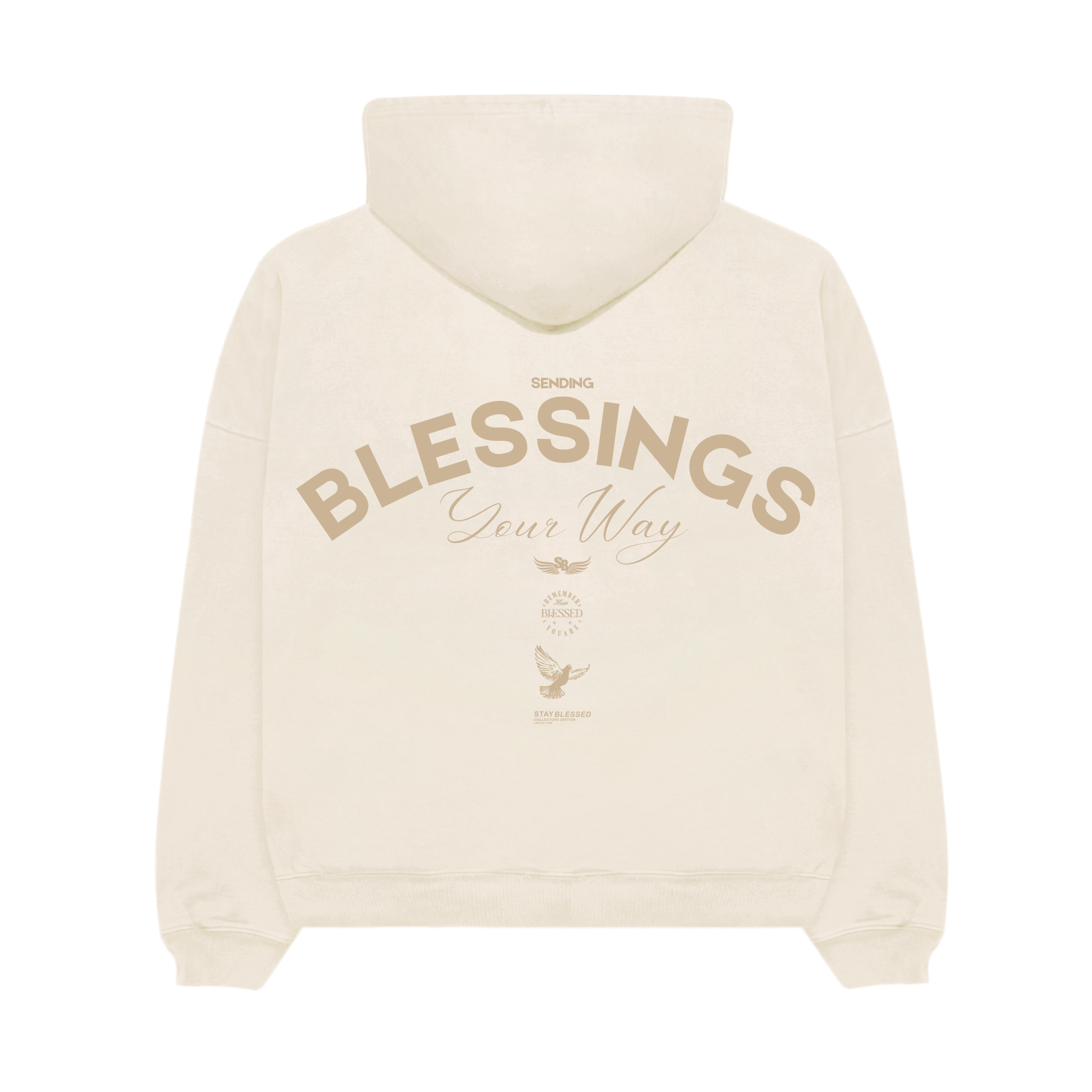 Stay Blessed Collectors Edition - Ultra Heavy Hoodie - Creme