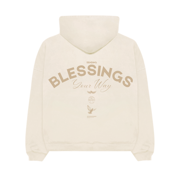 Stay Blessed Collectors Edition - Ultra Heavy Hoodie - Creme