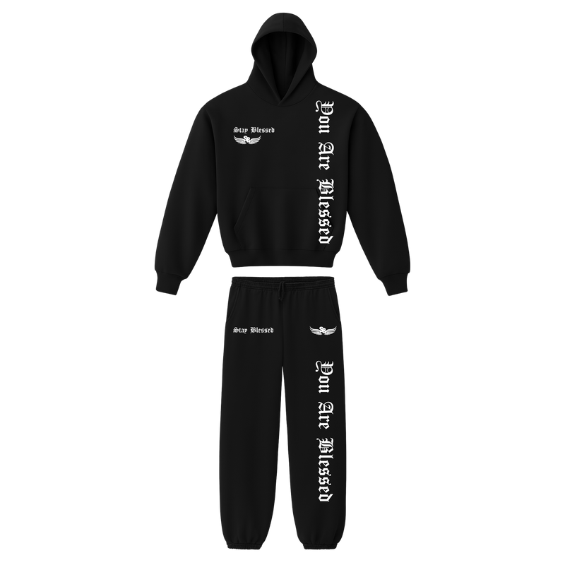 Stay Blessed - You Are Blessed Garment Dyed Hoodie Set