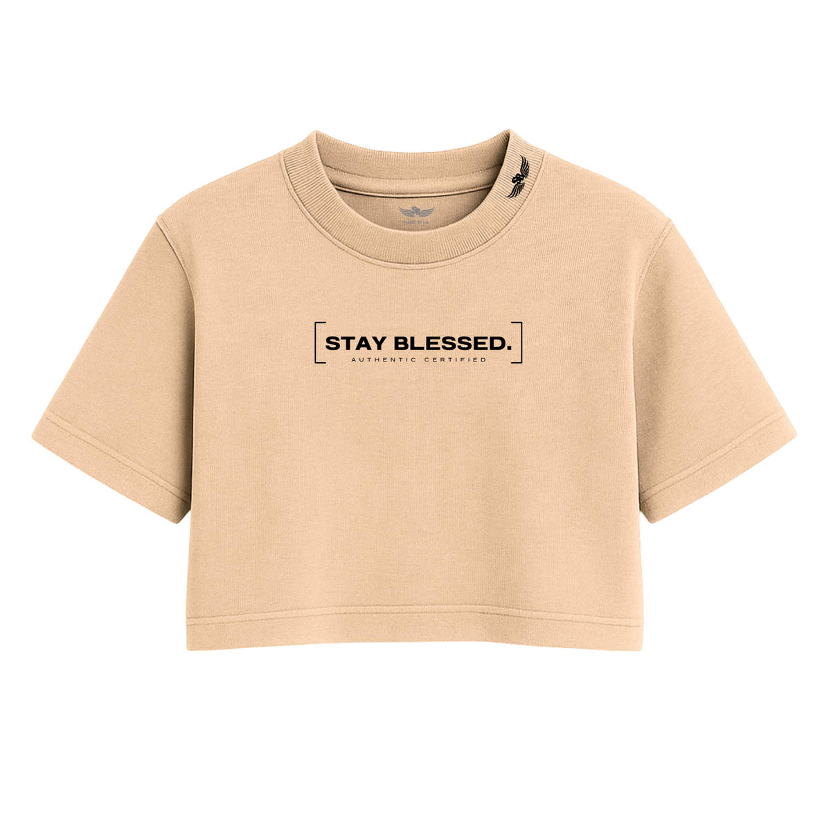 Stay Blessed Authentic Certified  - Women's Crop Tee