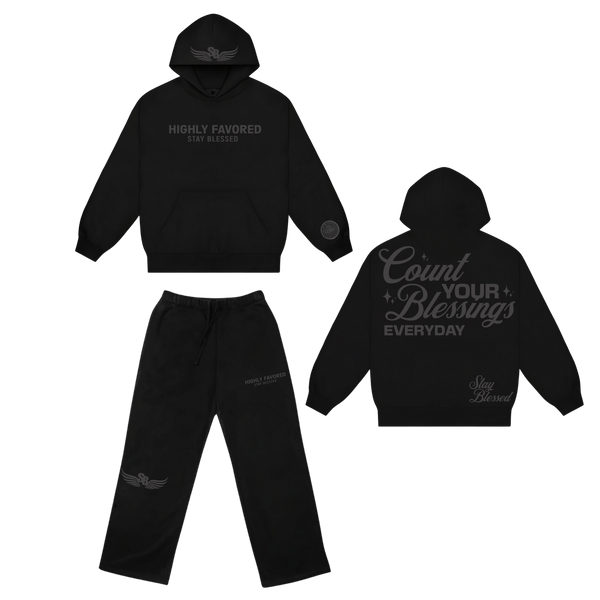 Unisex Highly Favored Hoodie Set