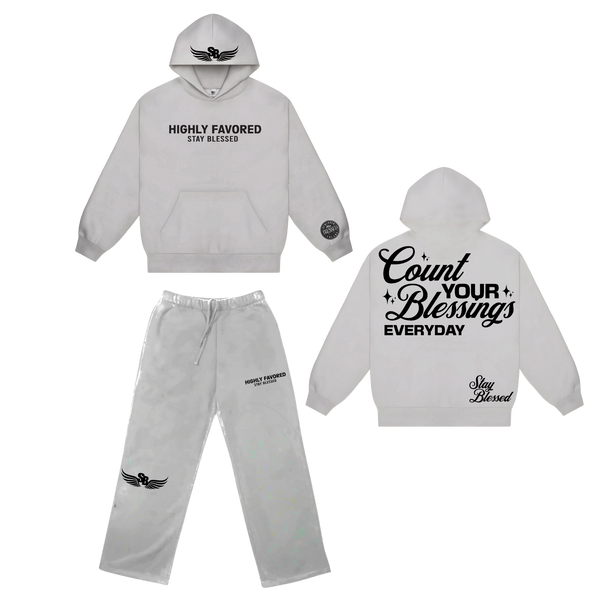 Unisex Highly Favored Hoodie Set