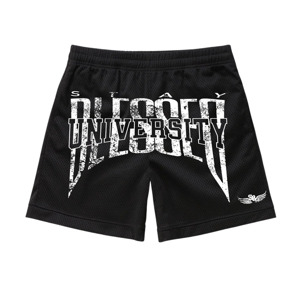 Unisex Stay Blessed University - Mesh Shorts