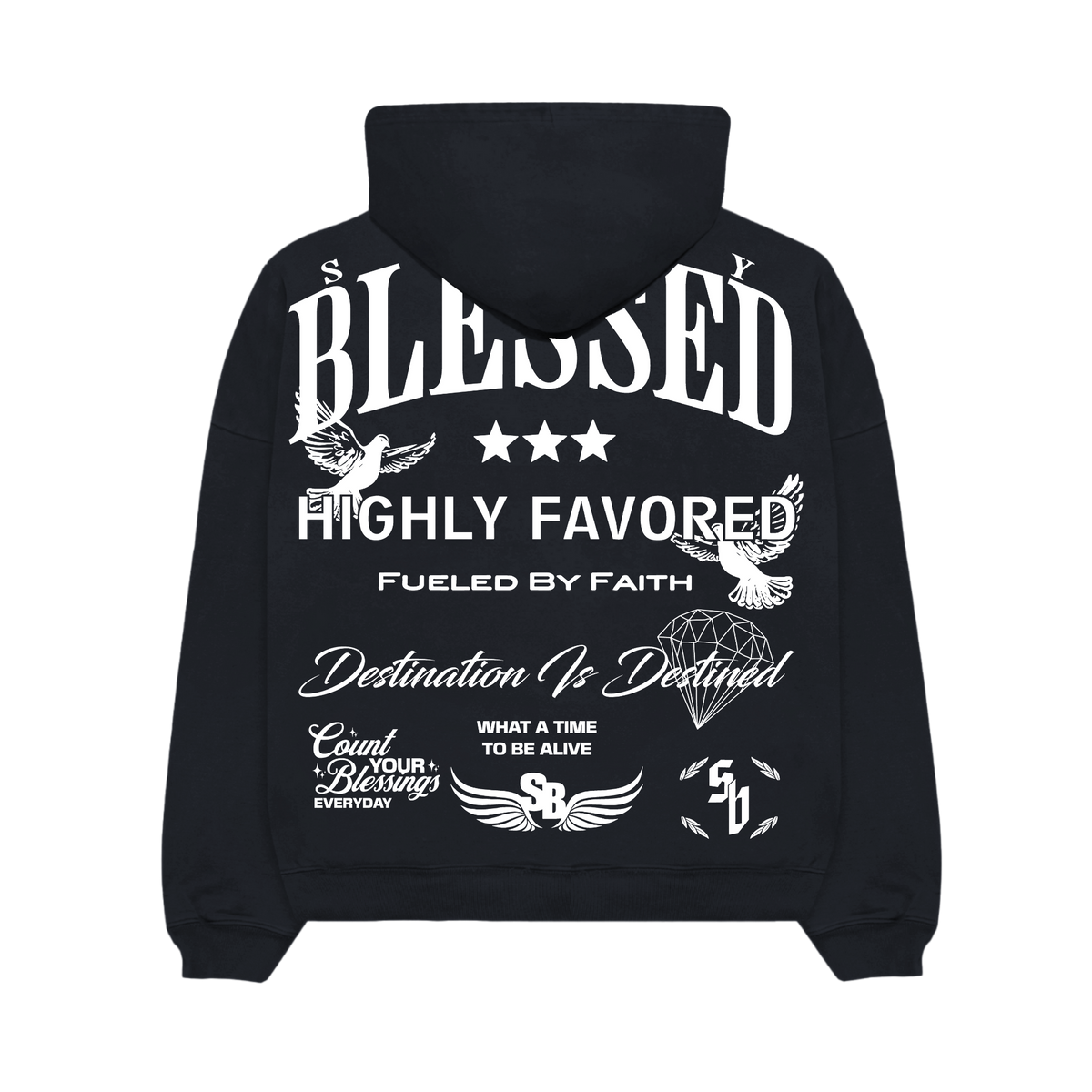 Stay Blessed Collectors Edition - Ultra Heavy Hoodie - Creme