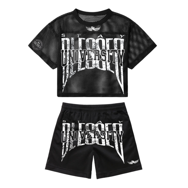 Unisex Stay Blessed - Mesh Oversized Set