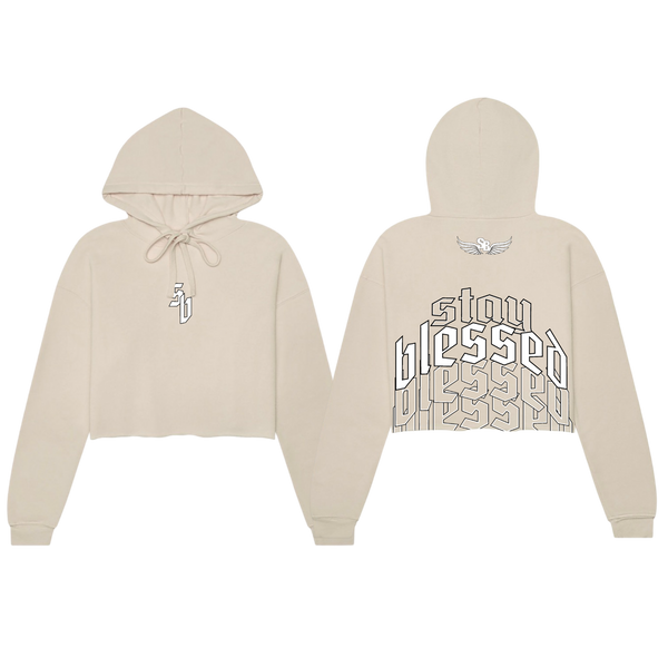 Stay Blessed Freshman Crop Hoodie