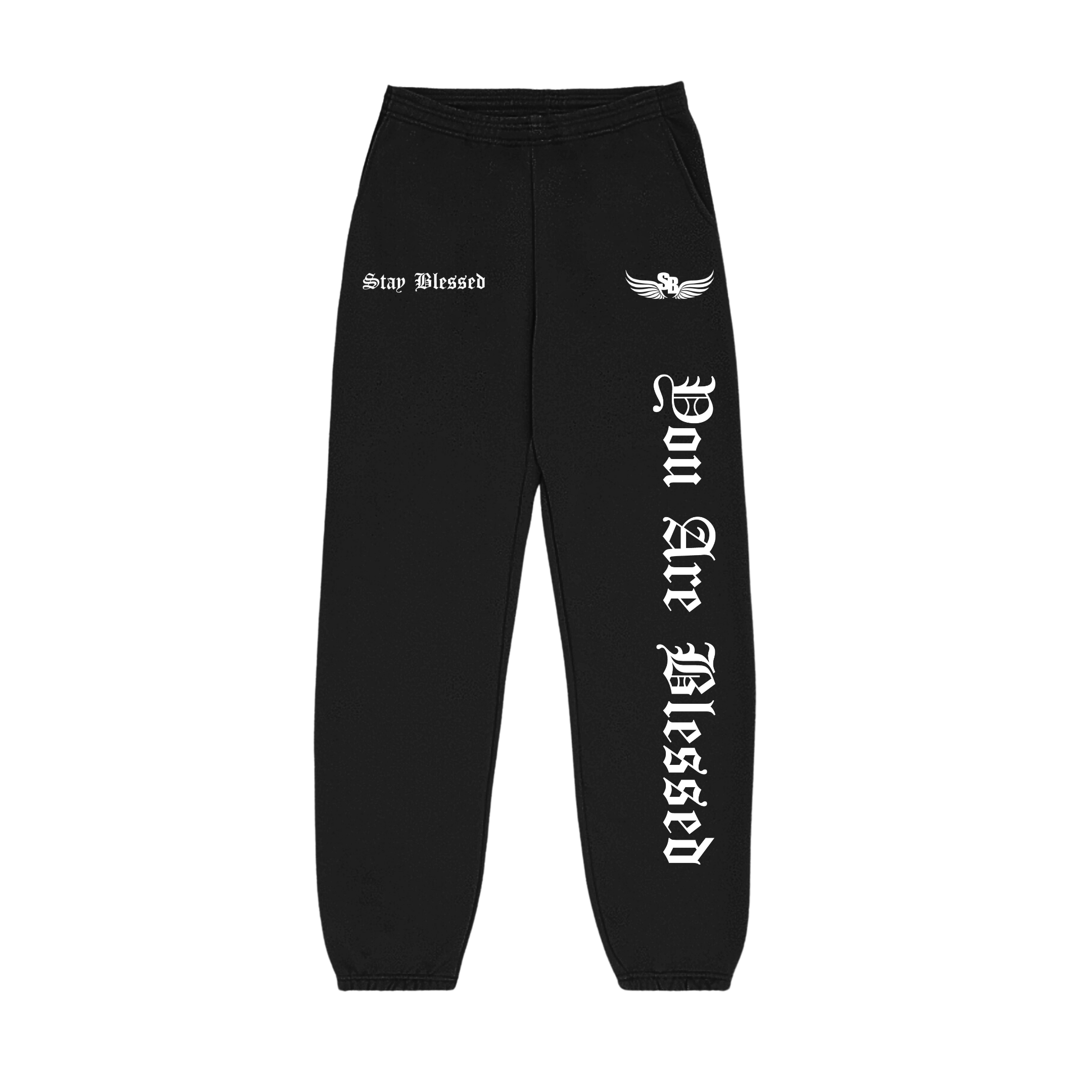 Stay Blessed - You Are Blessed Sweats - Grey