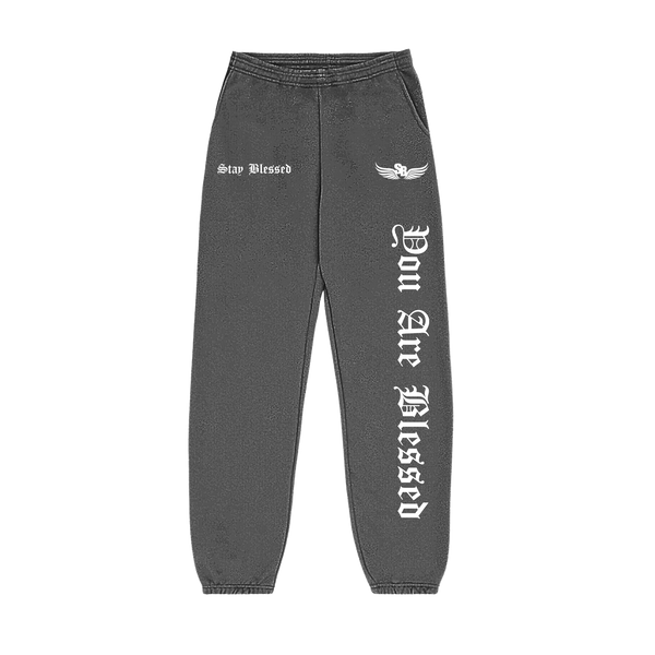 Stay Blessed - You Are Blessed Sweats - Grey