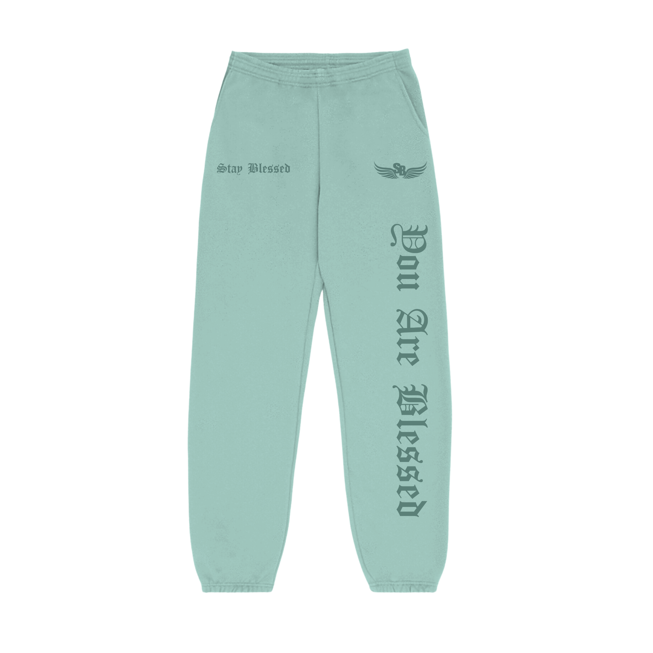 Stay Blessed - You Are Blessed Sweats - Limestone
