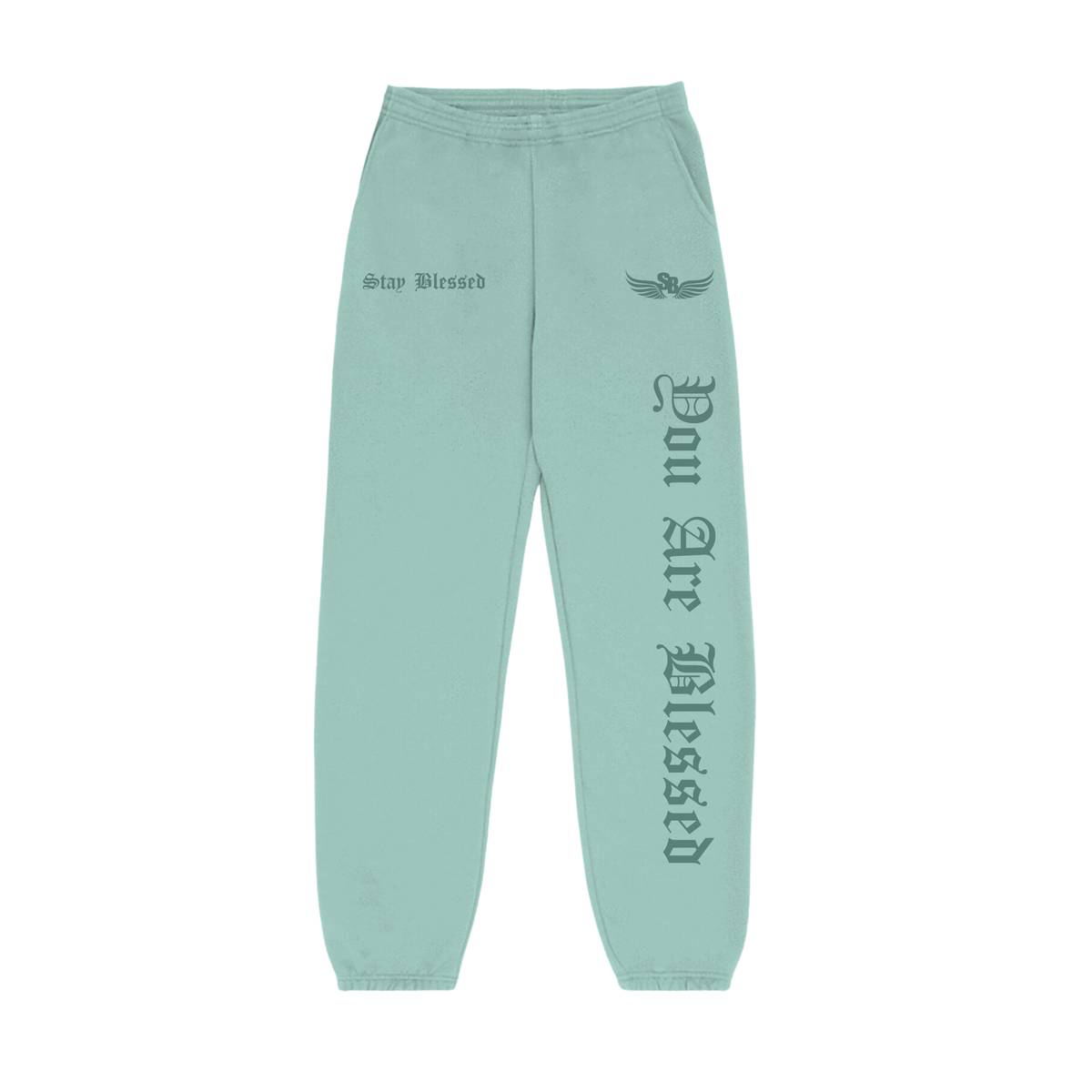 Stay Blessed - You Are Blessed Sweats - Limestone