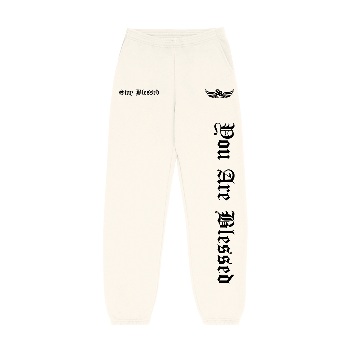 Stay Blessed - You Are Blessed Sweats - Beige